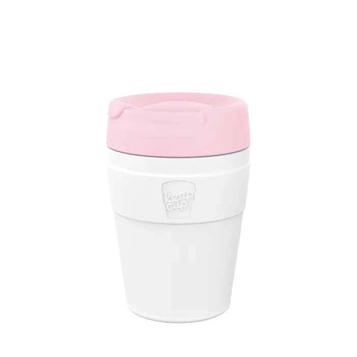 KeepCup Traveller M 12oz white and pink