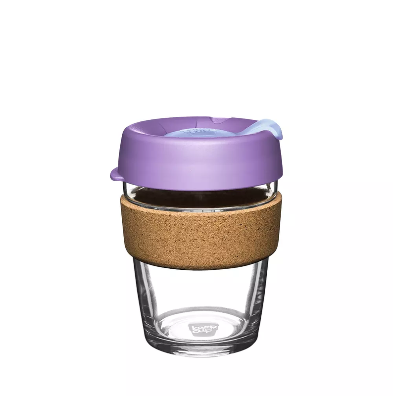 KeepCup Brew Cork glass reusable cup M 12oz Lilac